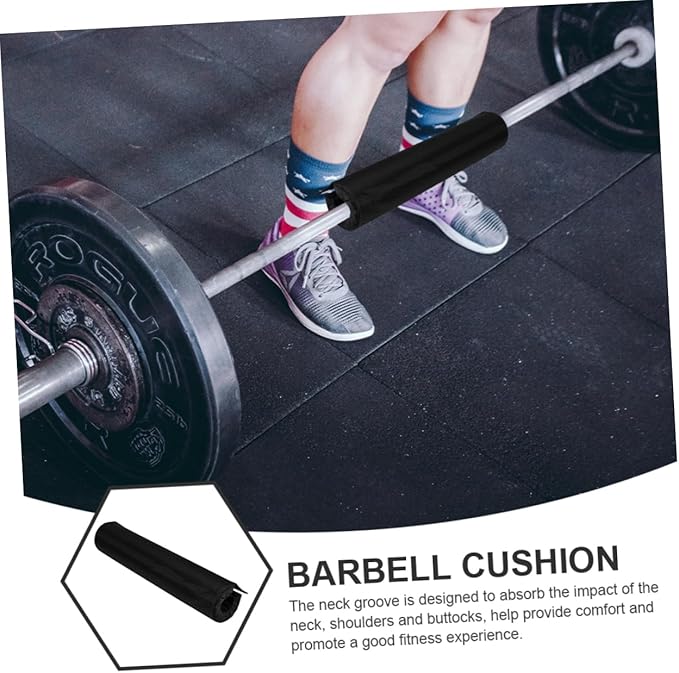 Happyyami 1pc Barbell Pad for Shoulder Protection Non-Slip Squat Cushion for Weight Lifting Deep Squats and Hip Thrusts Tear-Resistant and Stability Easy Installation