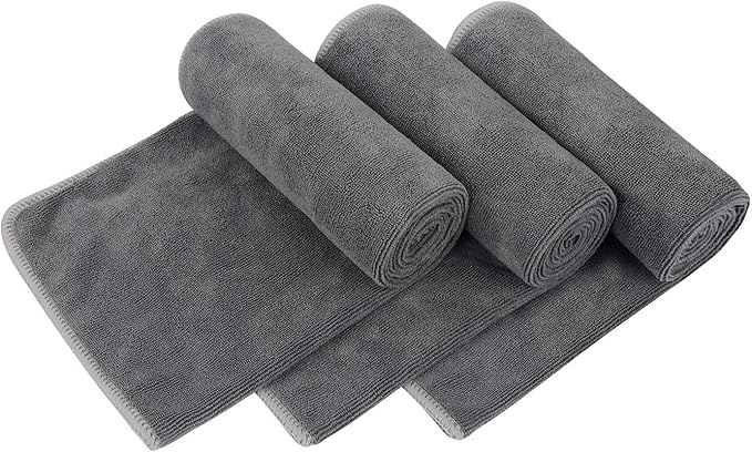VIVOTE Microfiber Gym Towels Sports Fitness Workout Sweat Towel Super Soft and Absorbent3 Pack 16 Inch X 32 Inch