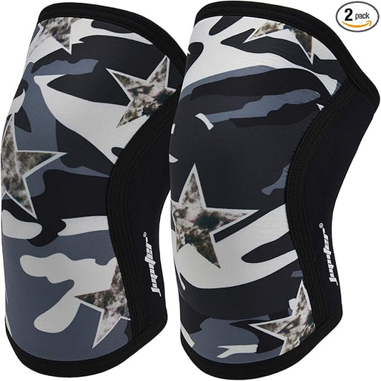 Knee Sleeves (1 Pair), 7mm Compression Knee Braces for Squats,Weightlifting,Powerlifting,Cross Training for Men & Women (Small)