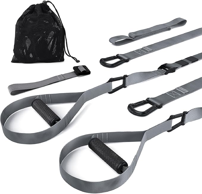 Home Training Kit, Trainer Bands for Home Gym, Travel, and Outdoors, Exercise Straps for Home Gym
