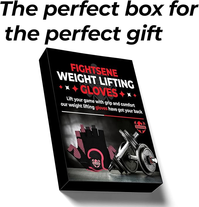FIGHTSENSE Weight Lifting Gloves with Full Palm Protection, Workout Gloves for Men Women, Breathable Exercise Gym Gloves for Weightlifting, Fitness, Cycling, Pull ups, Deadlifting