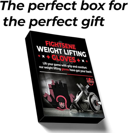 FIGHTSENSE Weight Lifting Gloves with Full Palm Protection, Workout Gloves for Men Women, Breathable Exercise Gym Gloves for Weightlifting, Fitness, Cycling, Pull ups, Deadlifting