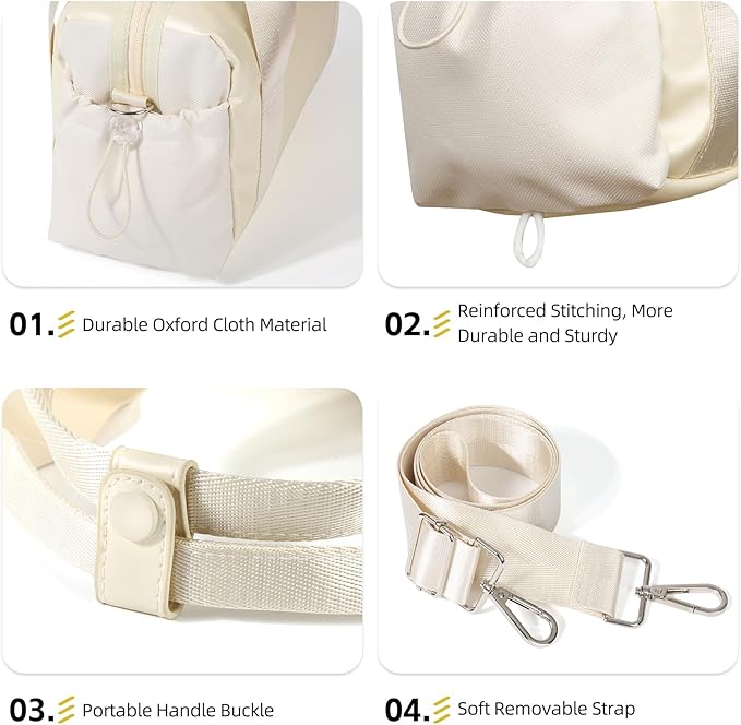 ALUSBELL Women's Sport Gym Tote Bag Small Duffels Bag with Wet Compartment, Carry On Crossbody Bag For Sport Travel Workout