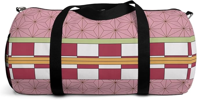 Anime Gym Bag for Women Men - Large Capacity Waterproof Workout Fitness Travel Sports Bags Fashion Street Camping ExpandaCLe Carry On Duffle Bag For Couple (Pink Nzka) PTY
