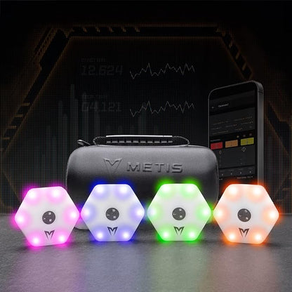 METIS Reaction Training Lights | Speed & Agility Training Tool with App Integration – LED Reaction System for Athletes, Fitness, Sports & Rehab
