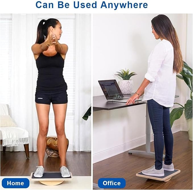 StrongTek Balance Board & Foam Pad Set – Core Training & Desk Fitness Combo