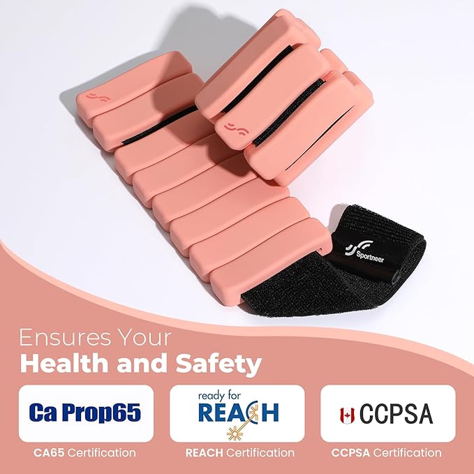 Sportneer Ankle & Wrist Weights Set of 2 (1LB/2LB Each) for Women Men Comfortable Arm Leg Weight for Pilates, Running, Walking, Workout, Yoga, Water Aerobics, Pool Exercises