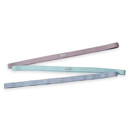 Gaiam Fabric Resistance Bands (3-Pack), Rubber & Polyester Loop Exercise Bands for Squats, Pull-Ups, Physical Therapy & Strength Training, for Yoga, Pilates, Gym or Home Workout