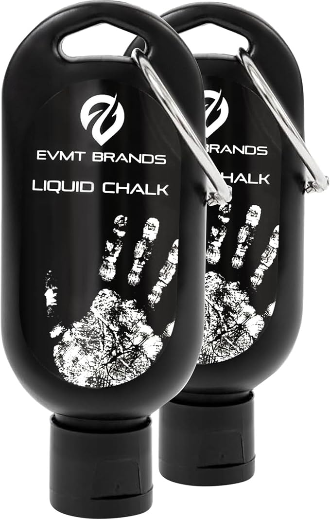 Liquid Chalk. Mess Free Gym Chalk for Weightlifting, Gymnastics, Rock Climbing, Dancing, and Lifting. Sweat Resistant and Long Lasting for Stronger Hand Grip. Package May Vary.