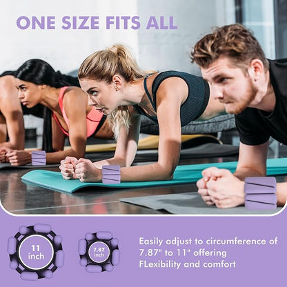 Wrist Weights, Ankle Weights for Women Men, Adjustable Wrist Weighted Bracelet for Home Gym Workout, Running, Yoga, Exercise, Strength Training