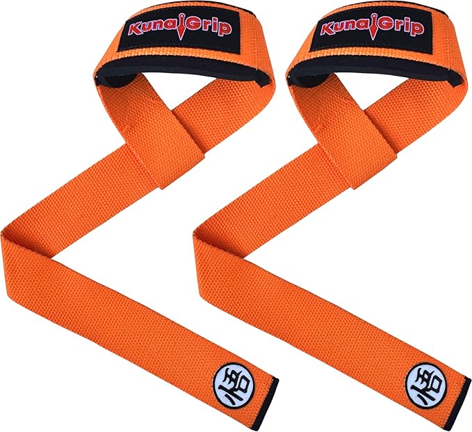 Anime Lifting Straps - Padded Wrist Straps for Weightlifting, Bodybuilding, Gym Workouts, Powerlifting, Deadlifts & Fitness (Soft Cotton 23.5 inch, 1 Pair)