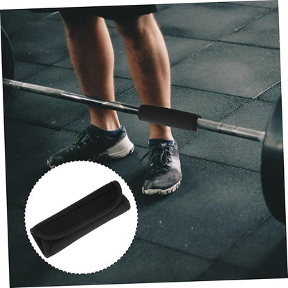 Mikikit 2pcs Deadlift Squat Pad Barbell Hip Thrust Lifting Grip Protection Polyester Mat Accessories