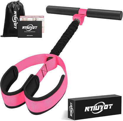 Upgraded Durable Pedal Resistance Band with Handle, Thickened Latex Tubes and Soft Foam Fabric Foot Pedal, Sit Up Exercise Equipment for Abdomen, Waist, Arm, Core/ABS, Leg, Physical Therapy