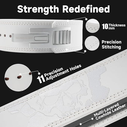 Lever Lifting Belt for Man and Women, Weightlifting with Adjustable Heavy Duty Buckle, Professional Weight Lifting Belt