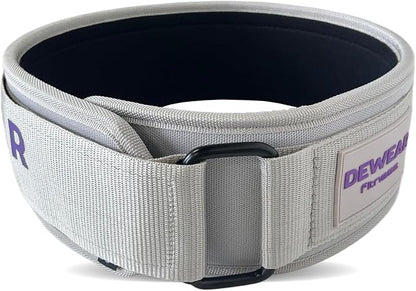 Durable Weight Lifting Belt, 4'' Wide Gym Belt for Bodybuilding, Powerlifting, Squats, Deadlift - Provides Lumbar Support & Stability for Men & Women