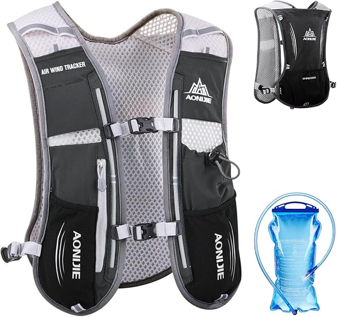 TRIWONDER Hydration Running Vest Backpack, Lightweight Water Pack for Men Women Hydration Backpack for Trail Race, Hiking, Cycling, Climbing, Camping, Jogging, Marathon