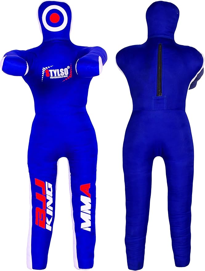 Unfilled Grappling Dummy – Adult Life Size Wrestling & BJJ Training Dummy, MMA Jiu Jitsu Judo Takedown & Throwing Practice, Heavy-Duty Triple-Stitched Canvas Submission Dummy