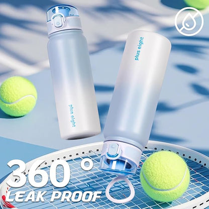 Stainless Steel Water Bottle 600ml（20oz） Insulated Water Bottle, Double Wall Stainless Steel Vacuum Bottle for Sports, Gym or Office (Blue White)