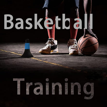 8 Pcs Sport Cones for Drills，9 Inch Agility Training Cones Sports with Carry Bag, Basketball Training Cones for Soccer Football Basketball Speed Grab Drills and Training
