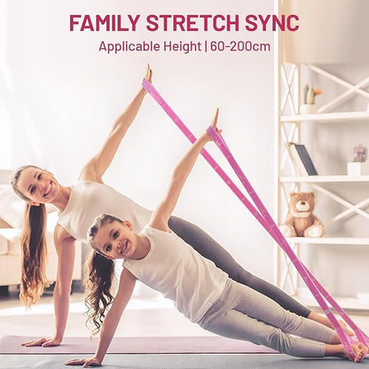 Slim Panda Stretch Strap, Multi-Loop for Physical Therapy,Elastic Yoga Stretching Strap for Dance,Yoga, Pilates & Gymnastics Exercise, Ballet Stretching Band for Flexibility, Leg Stretching
