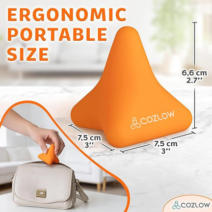 Trigger Point Massage Tool - Pyramid Shaped 4 Point Massager Ball - Muscle Knot Release - Myofascial Wellness Therapy - Back, Feet, Psoas Pain