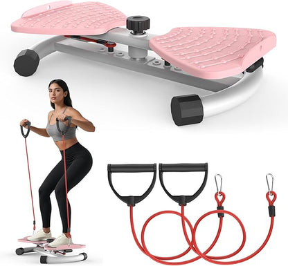 Waist Twister Machine Exercise, Ab Twister Board for Exercise, Waist Twisting Fitness Tool, Core Trainer for Women Belly Fat Loss, Home Gym Workout Equipment, Noiseless, 300 lbs Capacity