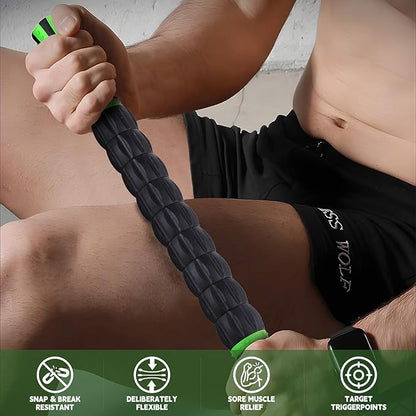 Massage Roller Stick,Muscle Roller Stick for Athletes,Liposuction Massage Roller for Lymphatic Drainage, for Relief Muscle Soreness, Trigger Points, Help Runner Legs, Back Recovery by INSCOOL
