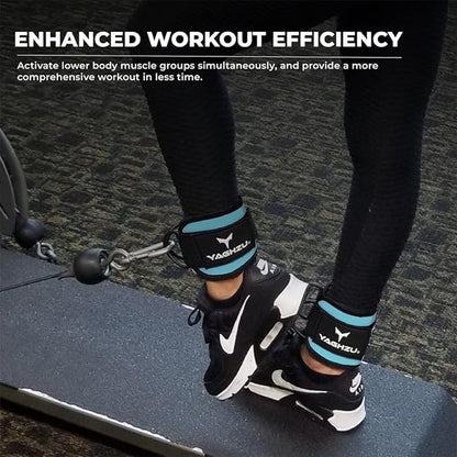 Ankle Straps for Cable Machines Women, Glute Kickback Cable Machine Attachments, Gym Ankle Cuffs, Wrist Cuffs for Workout, Leg Training Accessory, Fitness Gear for Home or Gym