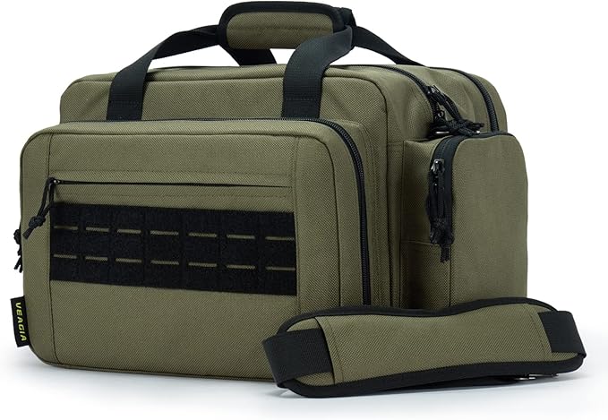 VEAGIA Range Bag,Pistol Case,Gun Range Bags For Handguns And Ammo Pouch 2 Pistols Soft Carrying Shooting Bag