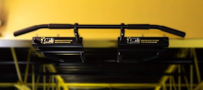 I-beam Pull Up Bar Black w/Long Bent Bar 5-grip by PRO Mountings