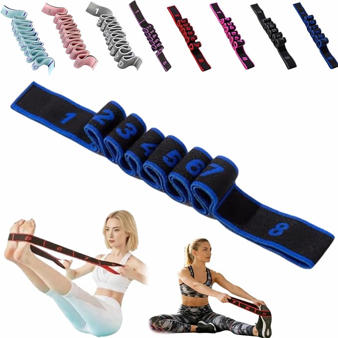 Fitness Resistance Bands with Handles, Fitness Resistance Band for Stretching and Yoga, Fashion Puller Exercise, Adjustable Bands for Full Body Stretching Shaping