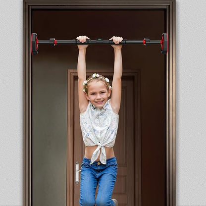 Mipcase Adjustable Doorway Pull up Bar with Secure Locking No Drill Installation Portable Strength Training Gym Equipment for Home Fitness