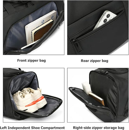 Gym Bag for Men and Women, with shoes and wet compartments - travel, sports, fitness and waterproof overnight bag