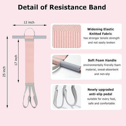 Resistance Bands with Handles,Yoga Pedal Workout Bands,Multifunction Pull Up Bands Sit-up Workout Equipment Home Gym for Arm/Abdomen/Waist/Leg Stretching Slimming Training