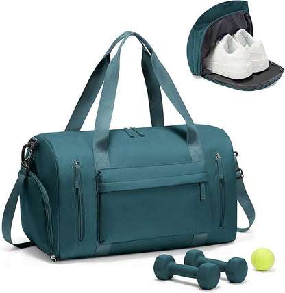 Gym Bag Womens,Travel Duffel Carry on Bag Sport Tote Bag Weekend Overnight Bag