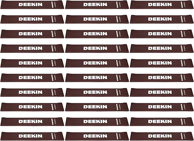 DEEKIN 30 Pcs Resistance Bands Bulk Resistance Loop Elastic Exercise Bands Exercise Equipment for Women Men Home Pilates, Fitness, Gym, Yoga