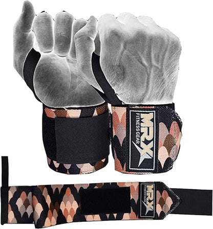 MRX Weight Lifting Wrist Wraps for Wrist Support Lifting Straps Gym Bodybuilding Training Workout for Men and Women