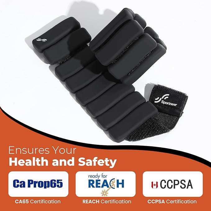 Sportneer Ankle & Wrist Weights Set of 2 (1LB/2LB Each) for Women Men Comfortable Arm Leg Weight for Pilates, Running, Walking, Workout, Yoga, Water Aerobics, Pool Exercises