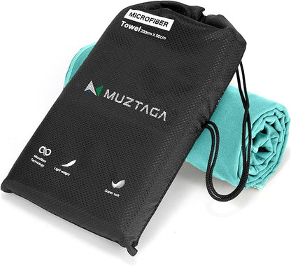Microfiber Towel Large for Beach, Travel, Swimming, Bath, Pool–Quick Dry, Ultra Compact, Sand Free, Lightweight & Super Absorbent(Mint,63x35 in)