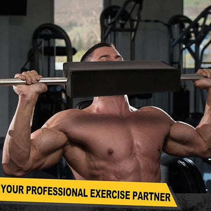 POWER GUIDANCE Square Hip Thrust Pad Barbell Squat Pad Protective Pad for Barbell Bench Press, Barbell Hip Thrusts, Weight Lifting, Squats, Lunges - Fit Standard and Olympic Bars