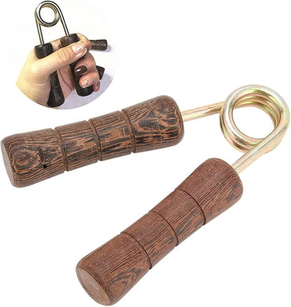 Hand Grip Strengthener, Wood Grip Strength Trainer Wrist Forearm Hand Exerciser Home Gym for Quickly Increasing Wrist Forearm and Finger Strength