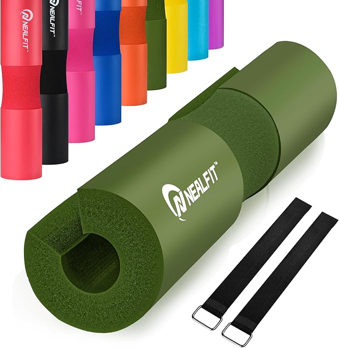 Barbell Pad Squat Pad for Squats—Squat Bar Pad—Great for Weightlifting,Lunges and Hip Thrusts—Foam Sponge Pad—Fit Standard and Olympic Bars Perfectly