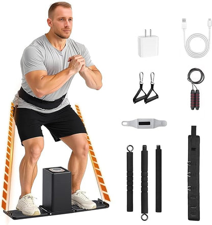 SR3 PRO Portable Smart Home Gym | All-in-One 5-180LBS Resistance Adjustable Trainer for Full Body Strength Training | Foldable Fitness Equipment for Home,Outdoor & Travel Use