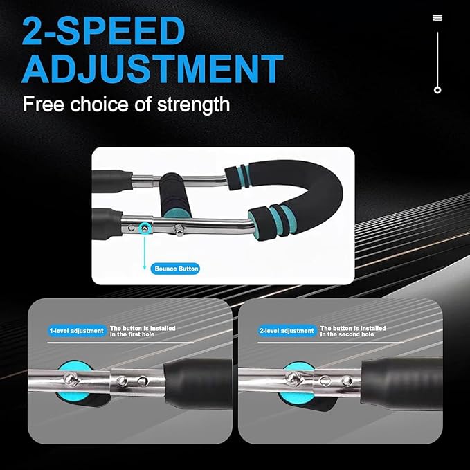 HOTWAVE Twister Arm Exerciser,Adjustable Spring Workout Bar, Forearm Triceps Chest Enhanced Exercise Strengthener,Portable Home Fitness Equipment