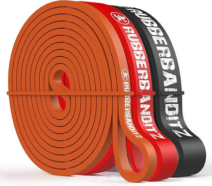 Rubberbanditz Resistance Bands Workout Kit | Exercise Bands, Door Anchor, Handles, Carry Bag, Straps | Resistance Training, Physical Therapy