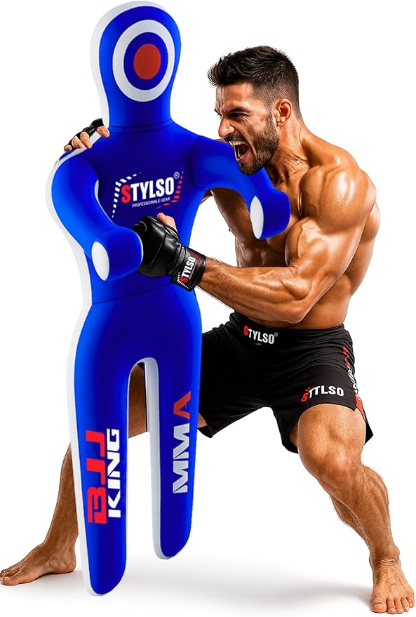 Unfilled Grappling Dummy – Adult Life Size Wrestling & BJJ Training Dummy, MMA Jiu Jitsu Judo Takedown & Throwing Practice, Heavy-Duty Triple-Stitched Canvas Submission Dummy