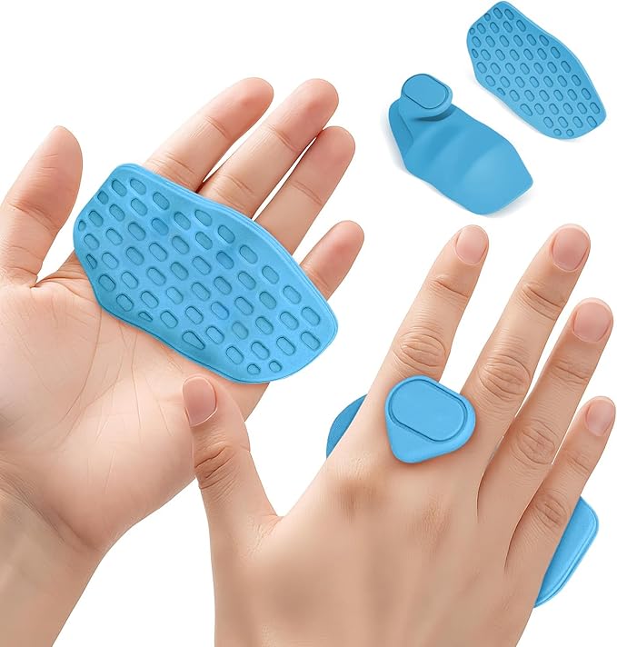 HUAFA Anti-Slip Workout Grips, Gym Grips Weight Lifting Grips Pads, Ergonomics Weight Lifting Gloves for Men Women Deadlift, Fitness Training and Exercise, Gym Grips Pads for Palm Protection