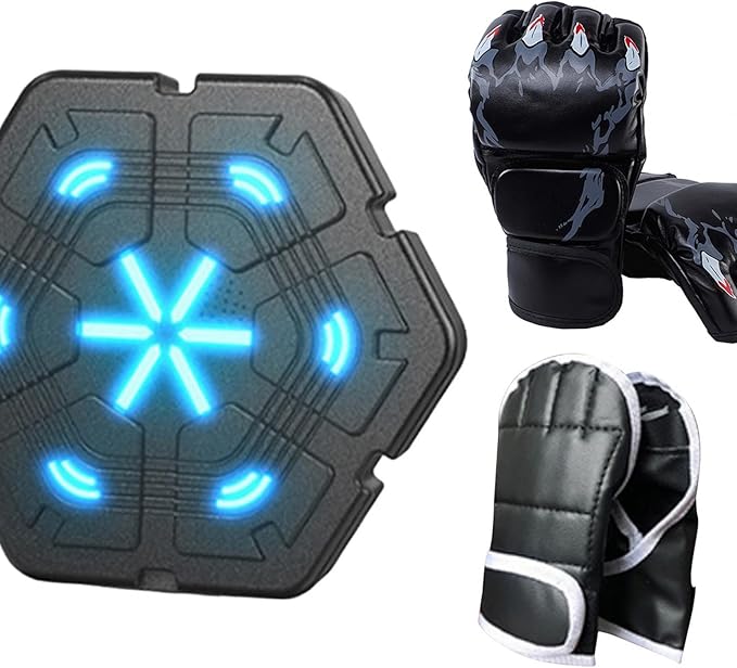 1 Boxing Electronic Music Punching Mounted Reaction Target Comfortable Material Suitable for Home Fitness Adults Children Indoor Exer
