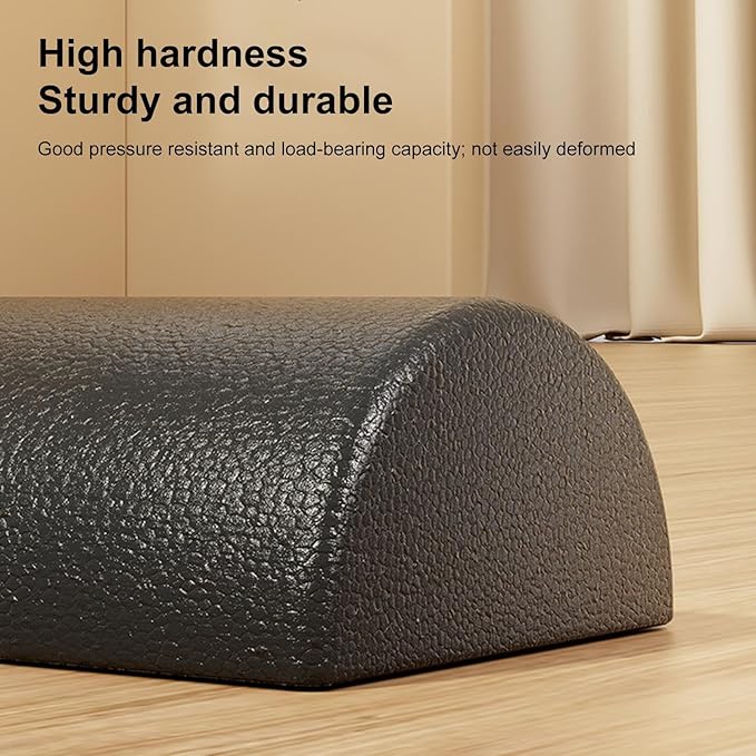 Body Muscle Foam Roller - 30x15x7.5cm High Density Stretching Equipment, Fitness Recovery Half Roller, Durable Workout Tool for Release | Home Studio Yoga Pilates Post Sports Stretching