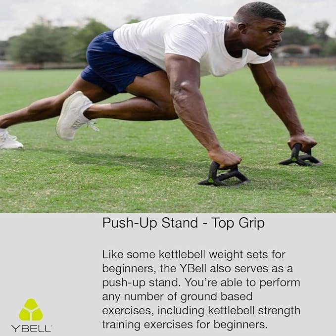 TRX YBell Neo Series 3-in-1 Kettlebell, Dumbbell and Push Up Bar Workout Equipment | Commercial Grade Neoprene Coated Surface | Perfect for Strength Training & Conditioning Workouts | Bundle